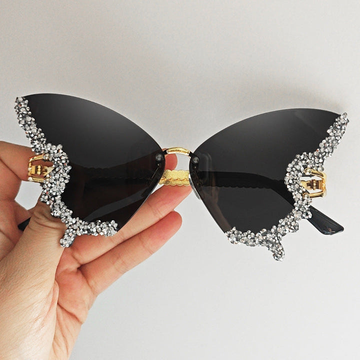 Women's extravagant sunglasses with sparkling butterfly design Kalsten