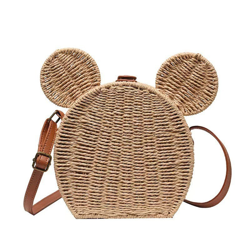 Women's Round Basket Shoulder Bag Kalsten