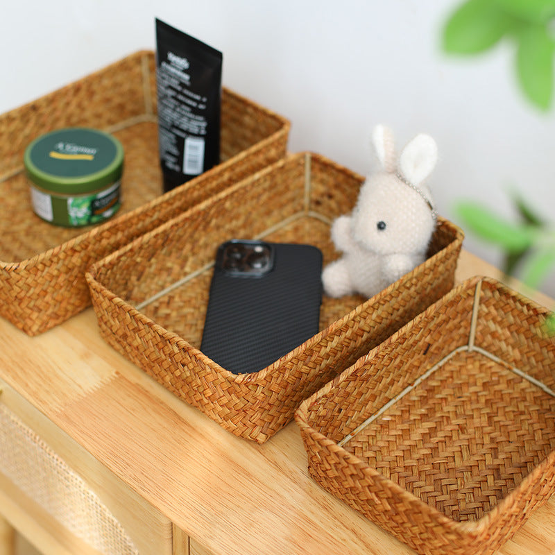 Rectangular Woven Storage Tray Kalsten