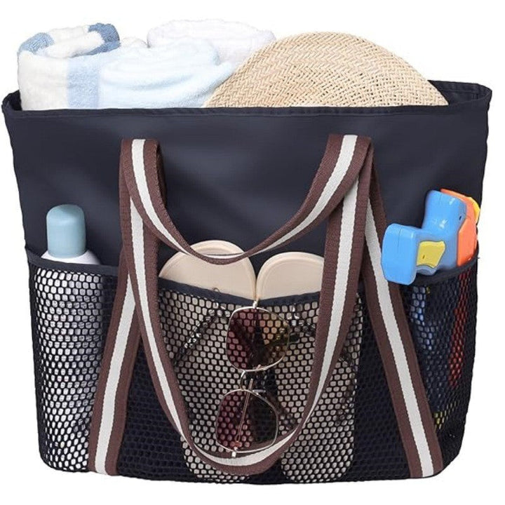 Shopping bag with mesh pockets Kalsten