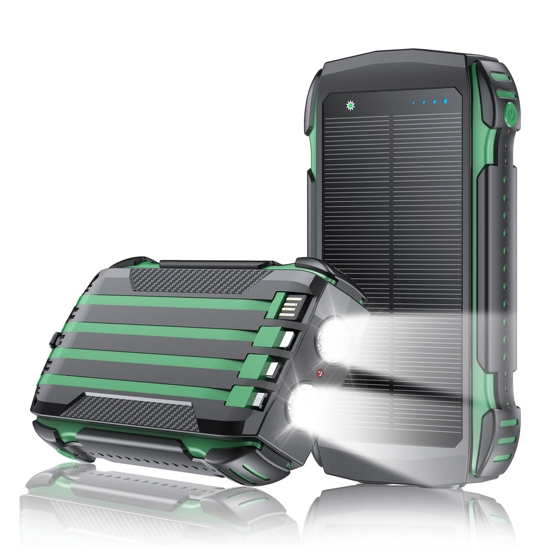 Robust Solar Power Bank with Integrated LED Lighting Kalsten