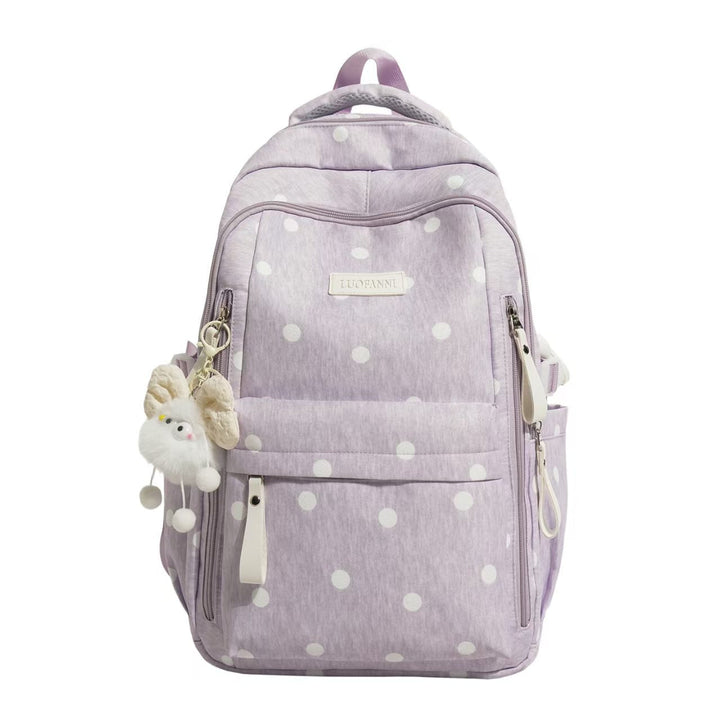 Polka Dot Multi-Pocket Backpack Kalsten