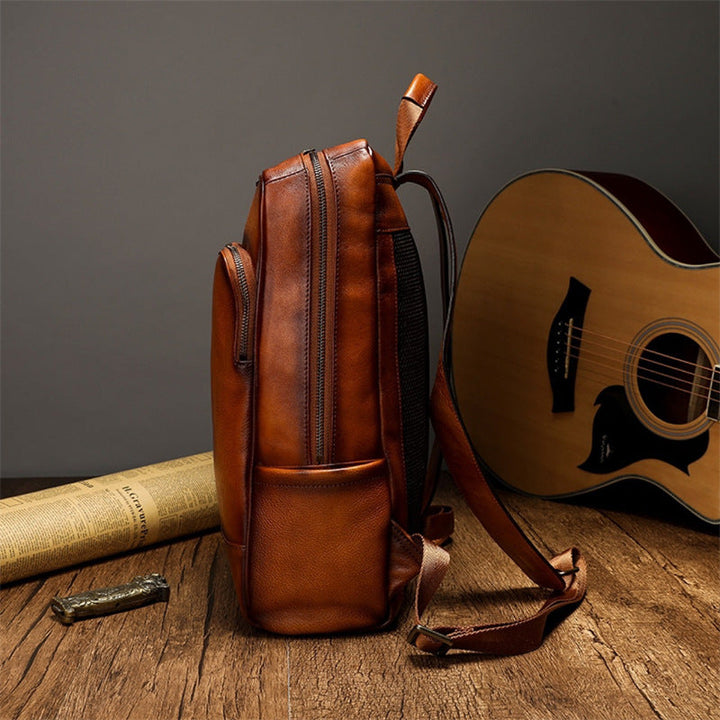 More Elegant and Functional Backpack Made of High-Quality Leather Kalsten