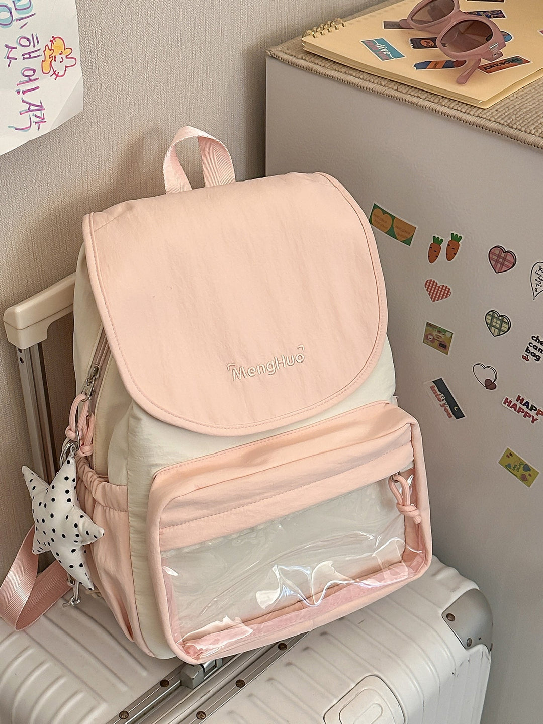 Multi-Functional Transparent Pocket School Backpack