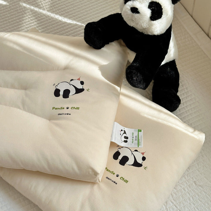 Women Ergonomic Pillow with Playful Panda Design Bowlift