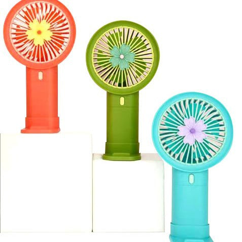 Unisex Portable Mini Hand Fan with Attractive Floral Pattern Kalsten