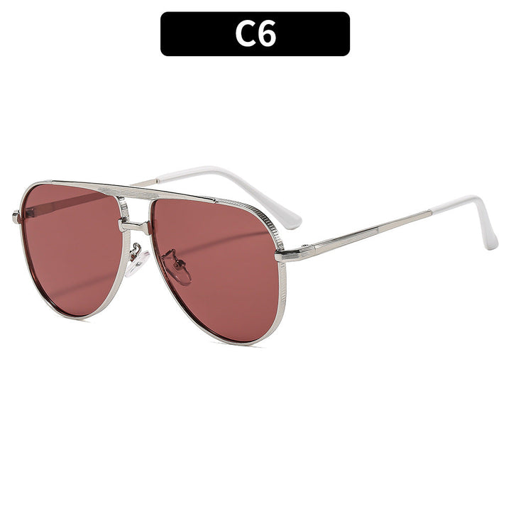 Ladies fashion aviator sunglasses with elegant metal frame and UV400 protection Kalsten