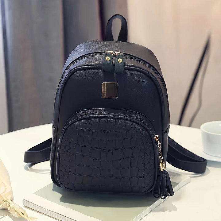 Fashionable backpack with structured material Kalsten