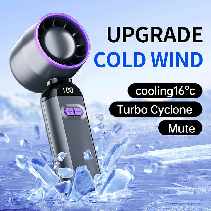 Women's Portable Turbo Cooling Fan with LED Display and Noise Reduction Kalsten