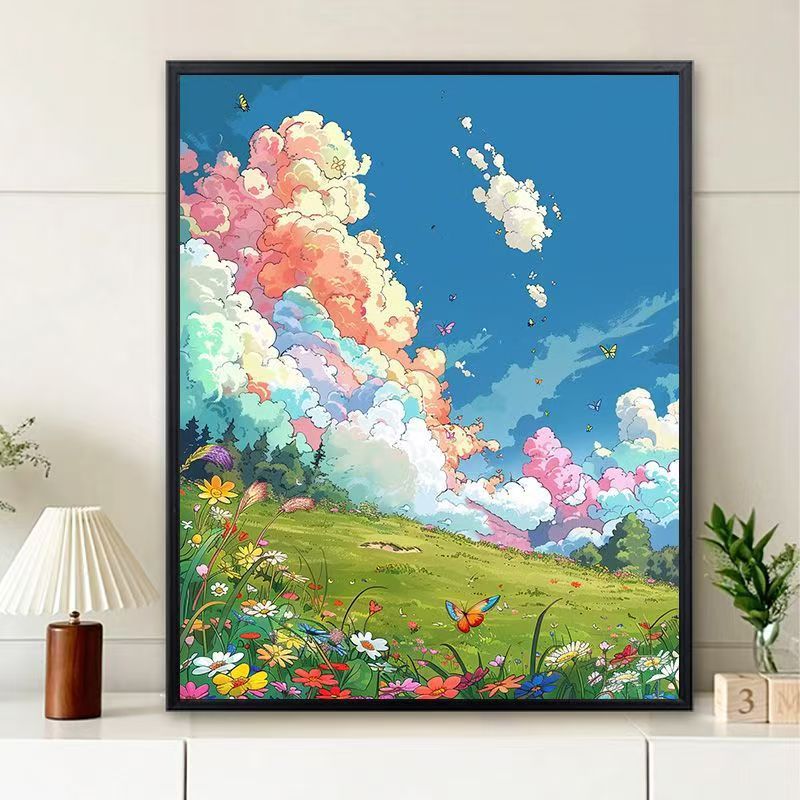 Dreamy Landscape Illustration Canvas Art Kalsten