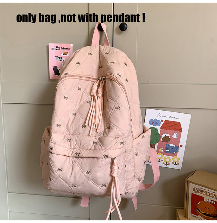 Quilted Casual School Backpack Kalsten