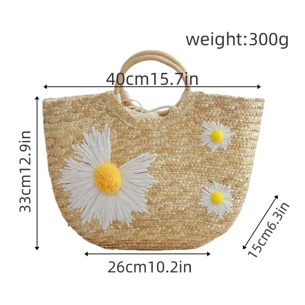 Stylish tote bag with floral accents Kalsten