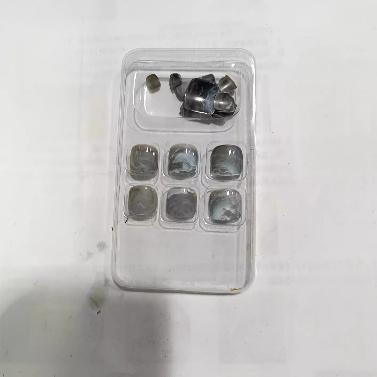 Marble Effect Press-On Nail Set Acalora