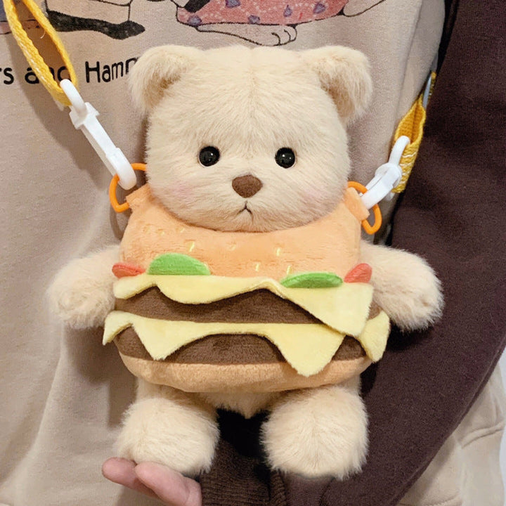 Cuddly toy with hamburger application Kalsten