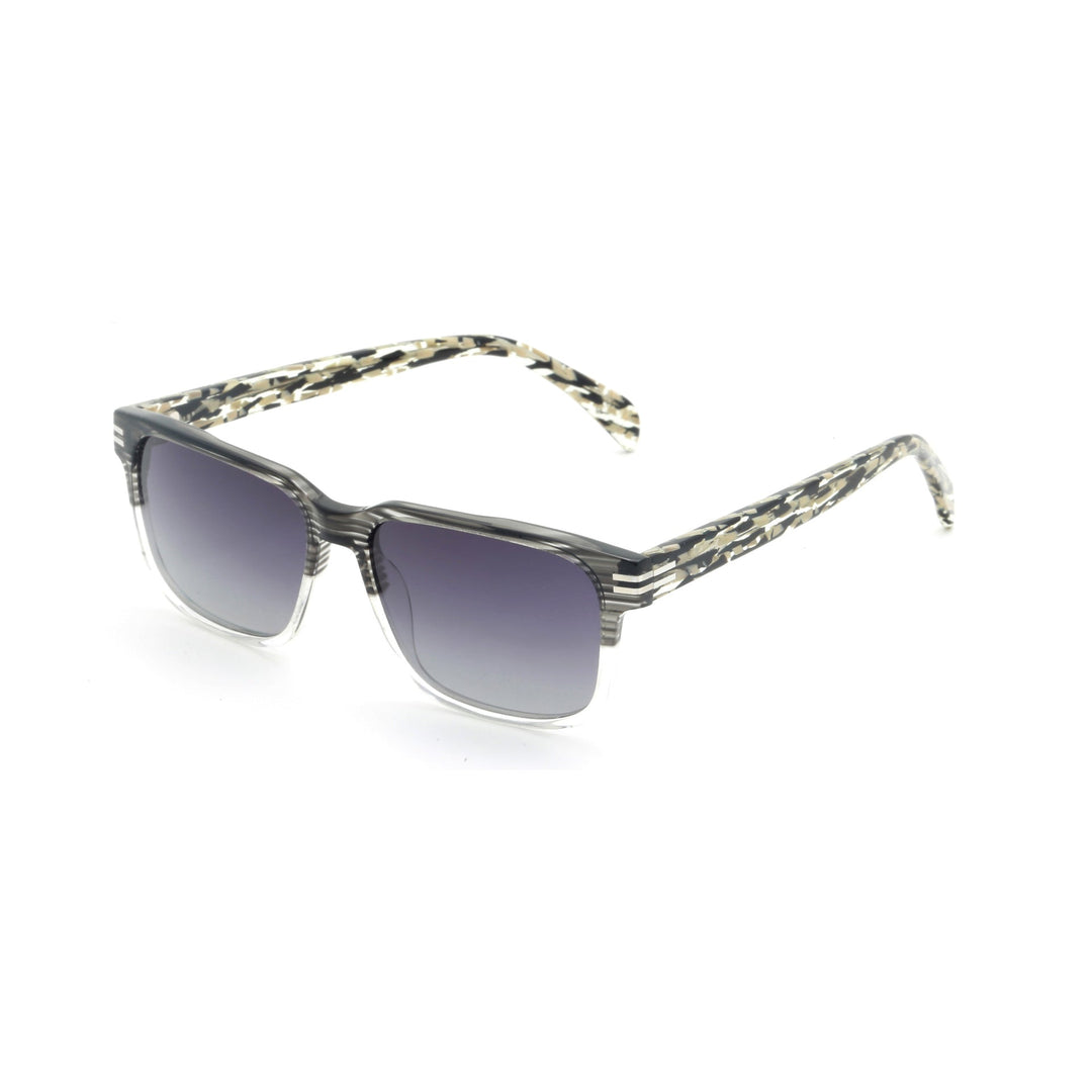Women's fashionable sunglasses with transparent frame and green lenses Kalsten
