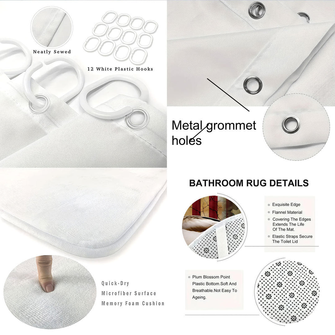 Digital Duck-Themed Bathroom Set Kalsten
