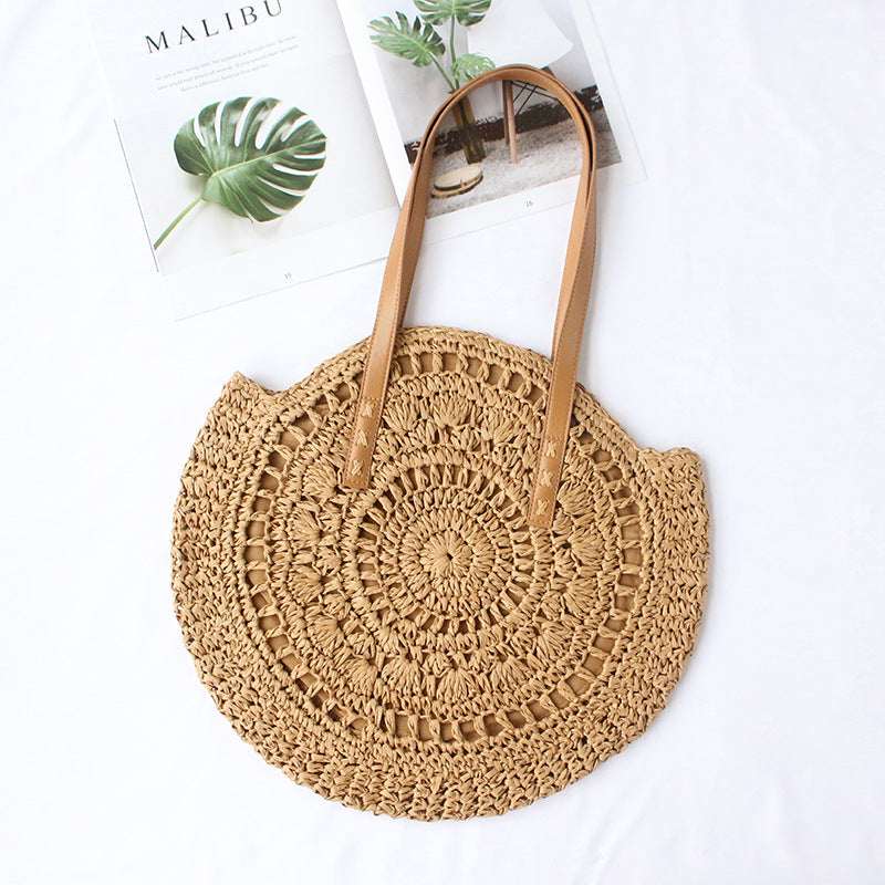Round-woven beach bag Kalsten