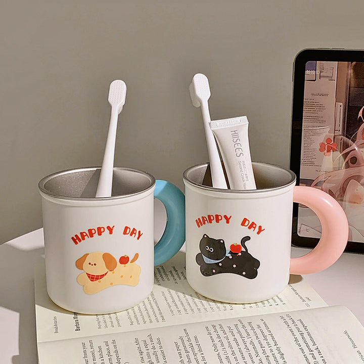 Insulated drinking cups with cheerful dog design Kalsten
