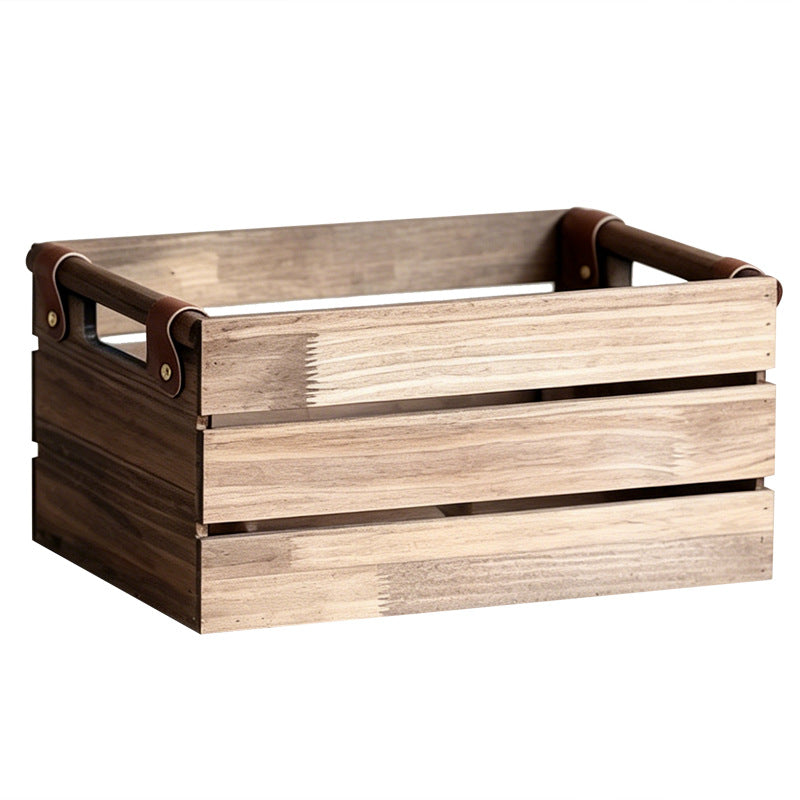 Robust storage basket with practical handles Acalora