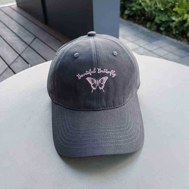 Women's Embroidered Butterfly Cap Kalsten