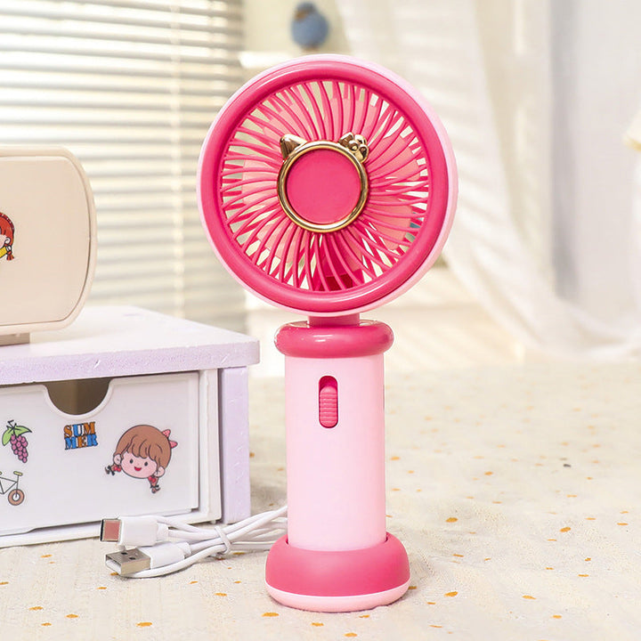 Women's Portable Hand Fan with Cute Animal Design Kalsten