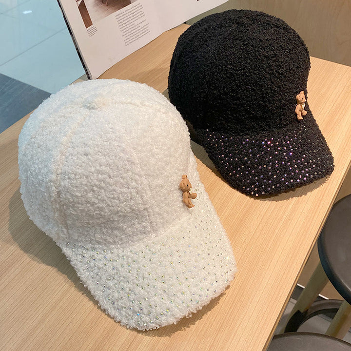 Women's Shimmering Fuzzy Baseball Cap Kalsten
