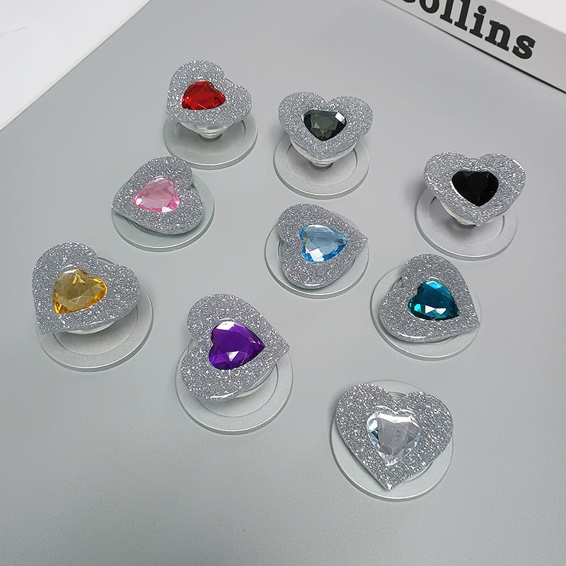 Decorative Heart-Shaped Phone Grip Kalsten