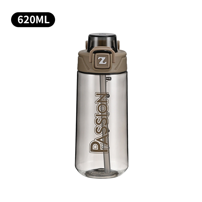 Ladies drinking bottle with integrated measuring system and flip-top closure Kalsten