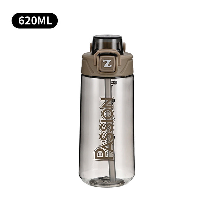 Ladies drinking bottle with integrated measuring system and flip-top closure Kalsten