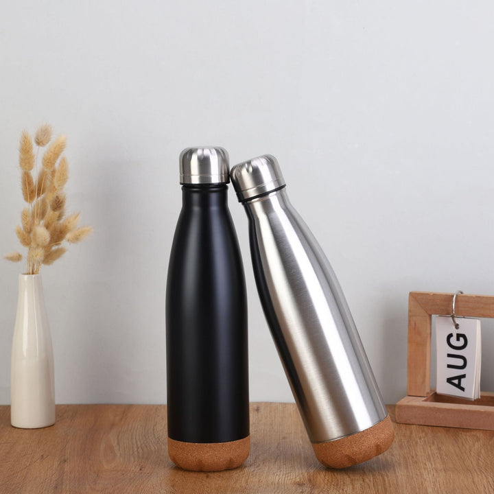 Ladies stylish stainless steel insulated bottle with cork bottom Kalsten