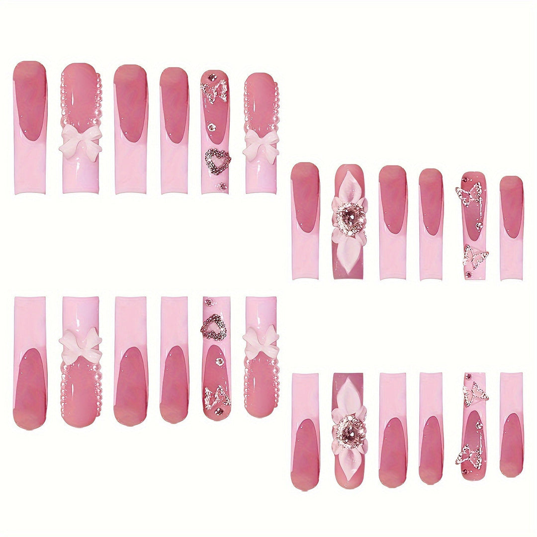Decorative Press-On Nail Set Kalsten