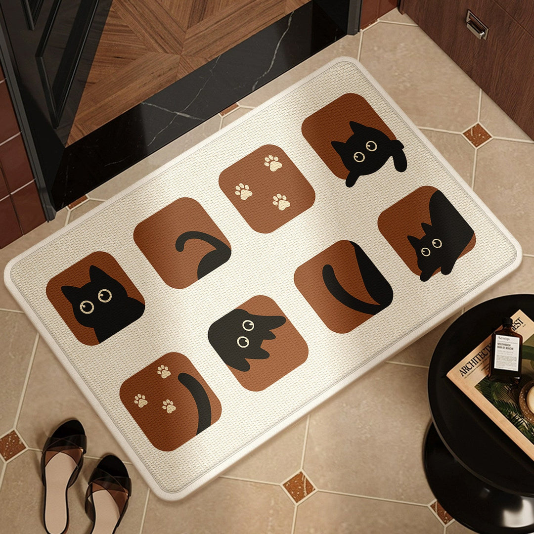 Decorative Dog-Themed Floor Mat