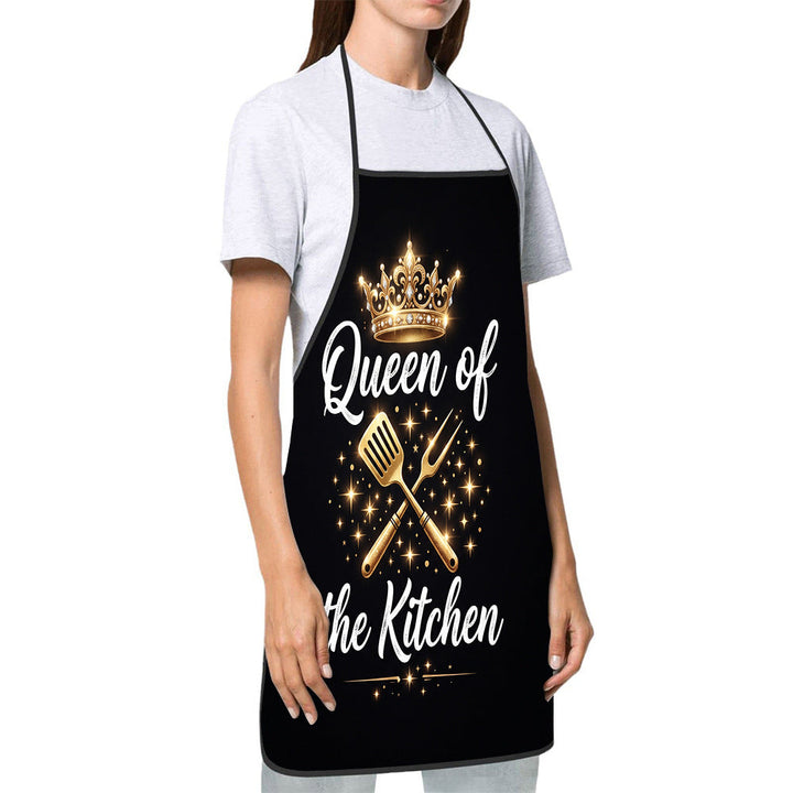 Dog Lover Full-Coverage Kitchen Apron With Adjustable Neck Strap And Waterproof Polyester Shell