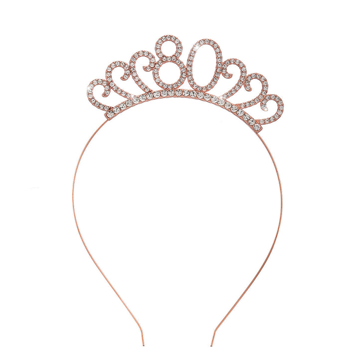 Ladies Crystal Tiara with Custom Designed Number Motif Kalsten