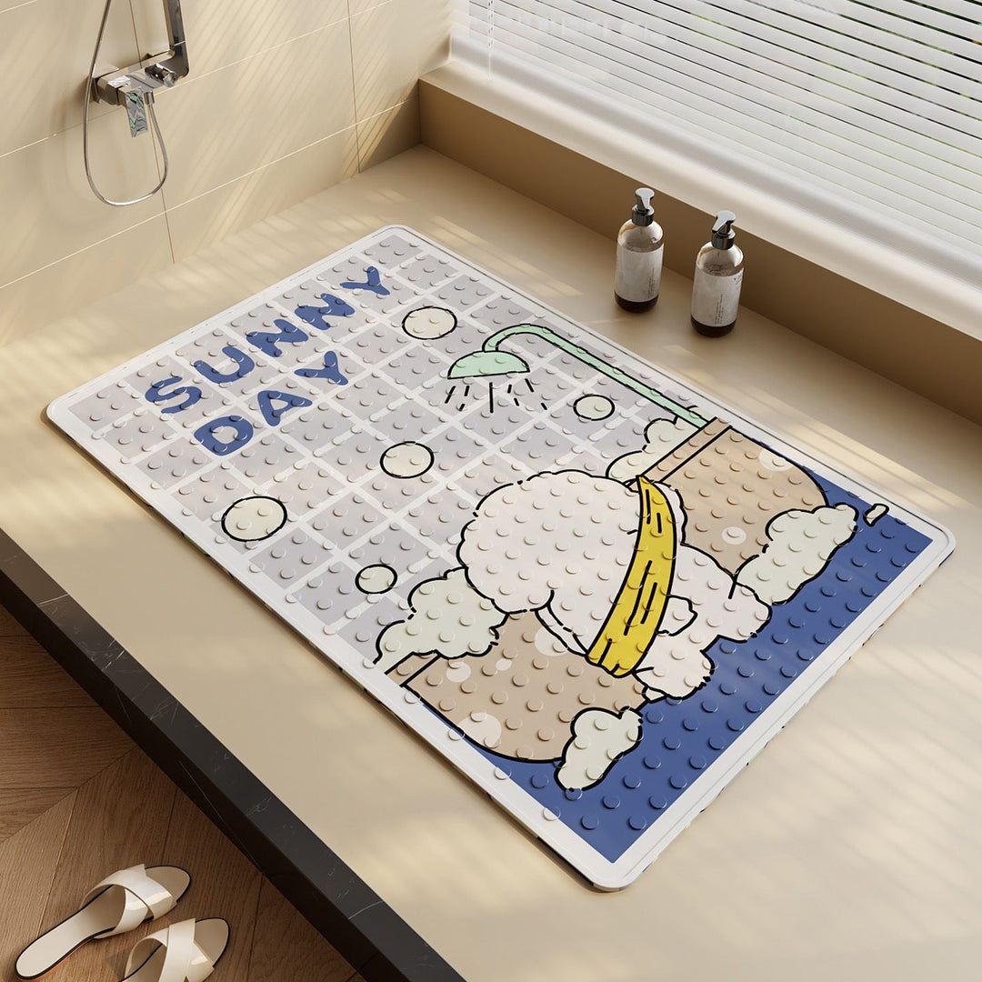 Fun Shark-Themed Bath Mat Kalsten