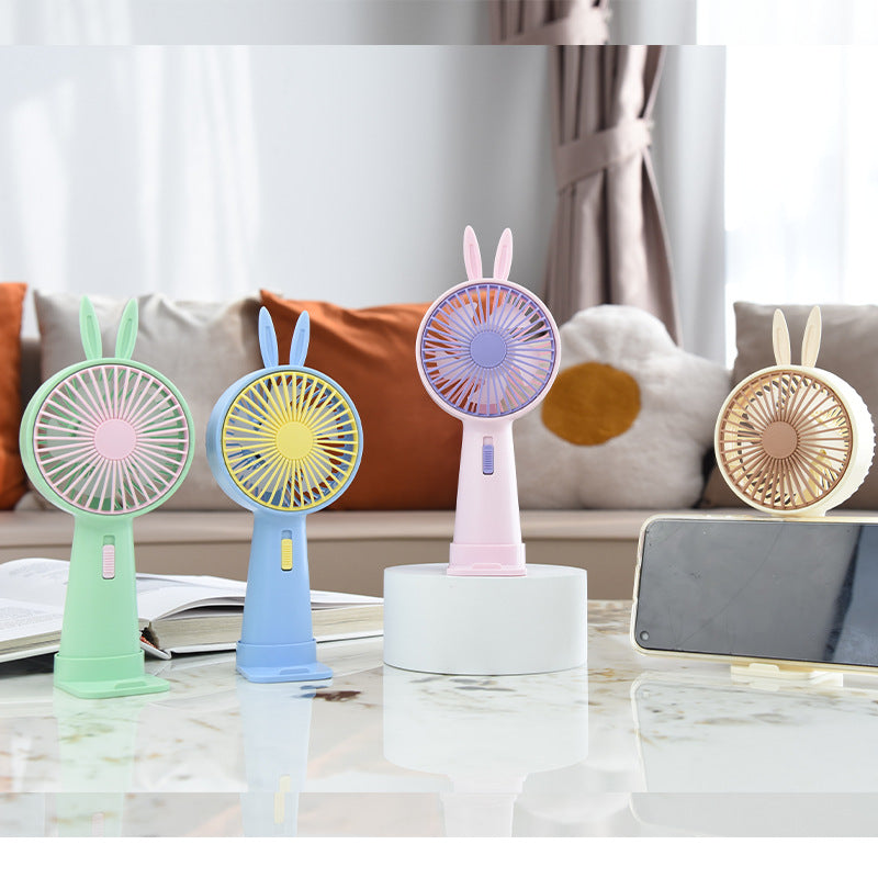 Creative Rabbit Ears Handheld Fan Kalsten