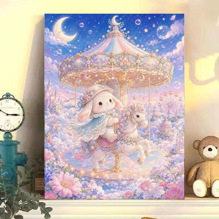 Whimsical Cat-Themed Canvas Art Kalsten