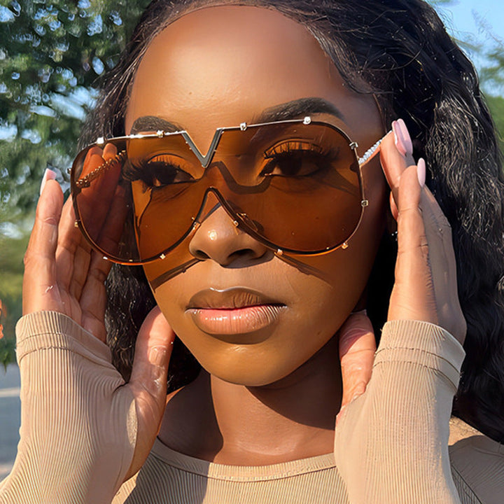 Women oversized safety glasses in modern design Kalsten