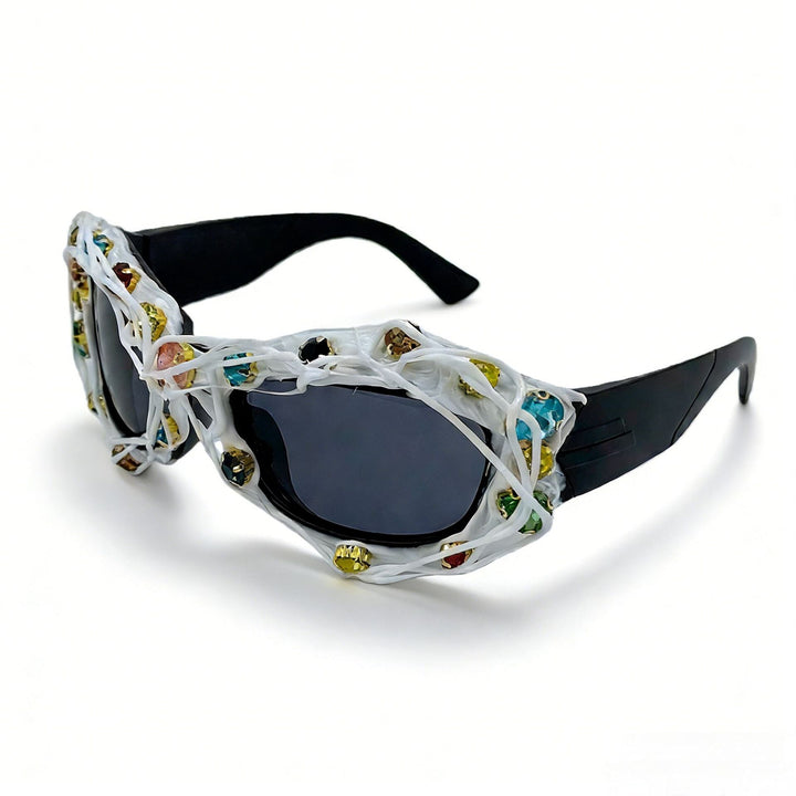 Ladies striking designer sunglasses with rhinestone applications Kalsten