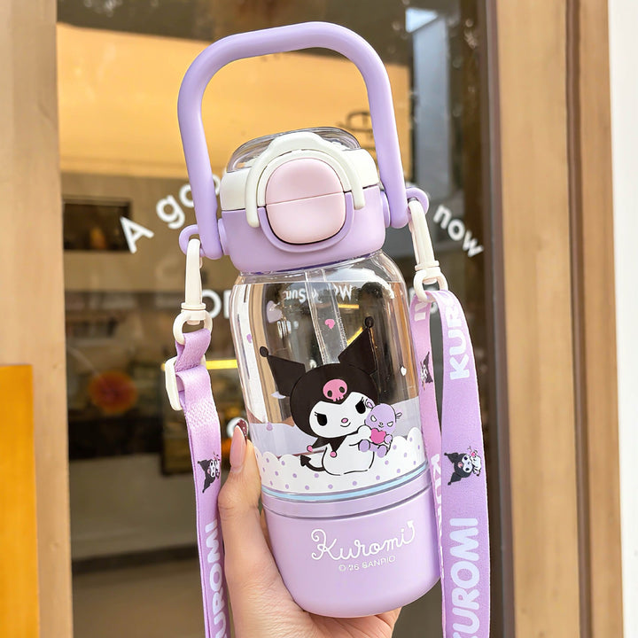 Women’s water bottle with cute animal design and sturdy carrying handle Kalsten