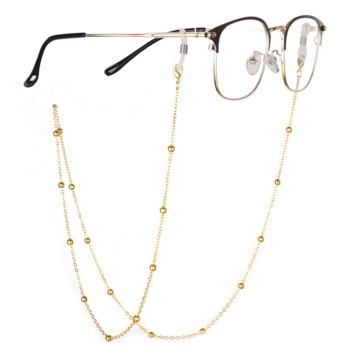 Silver Bead Decorative Eyewear Holder Chain Kalsten