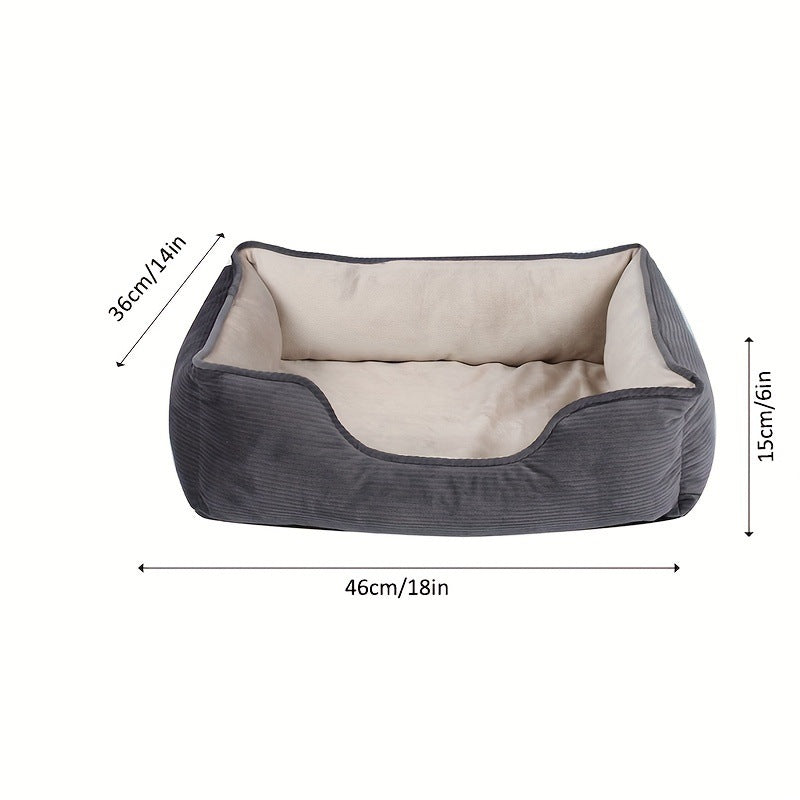 Luxury Plush Bolstered Dog Bed