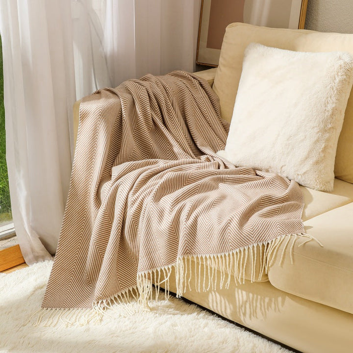 Women's stylish and soft zigzag blanket Kalsten