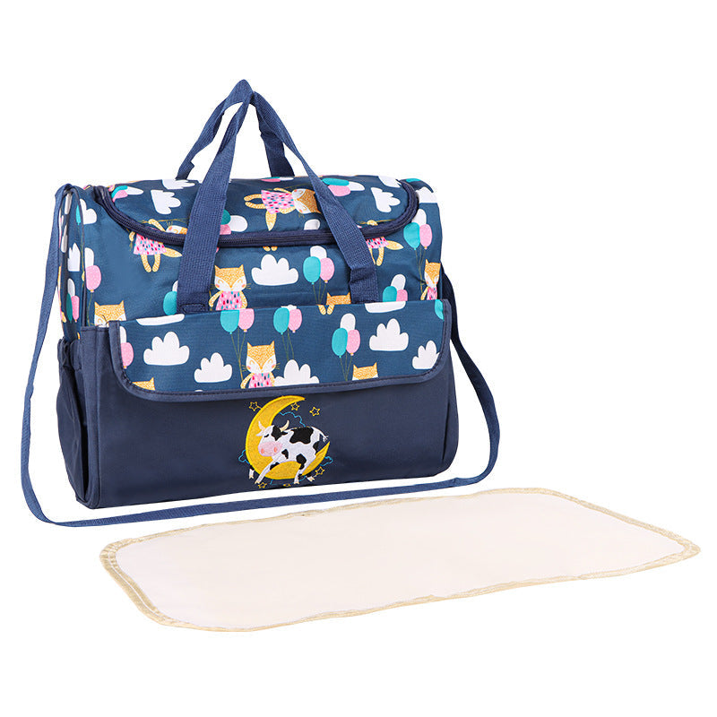 Multifunctional diaper bag with integrated changing mat Kalsten