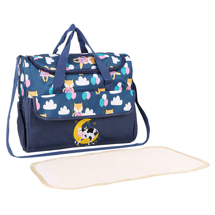 Multifunctional diaper bag with integrated changing mat Kalsten