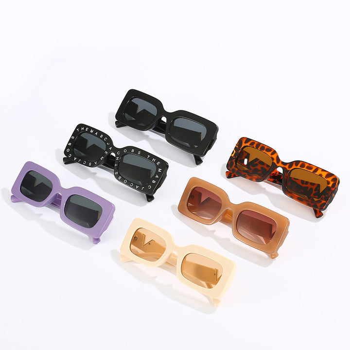 Women's fashionable square sunglasses with stylish metal embellishment Kalsten