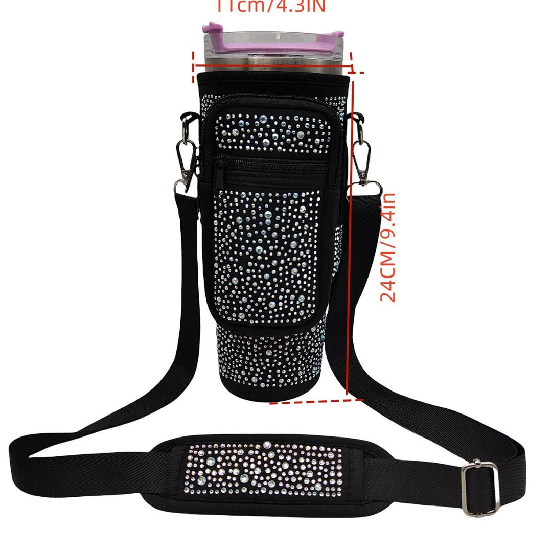 Ladies drinking bottle cover with sparkling rhinestones Kalsten
