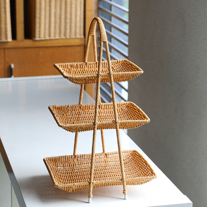 Three-Tier Woven Serving Stand Kalsten