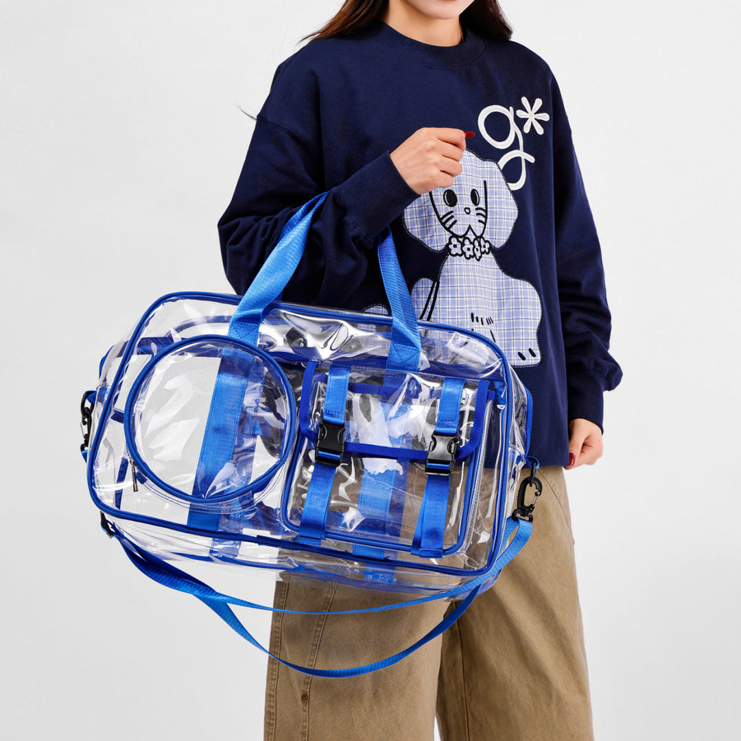 Transparent sports and travel bag with practical compartments Kalsten