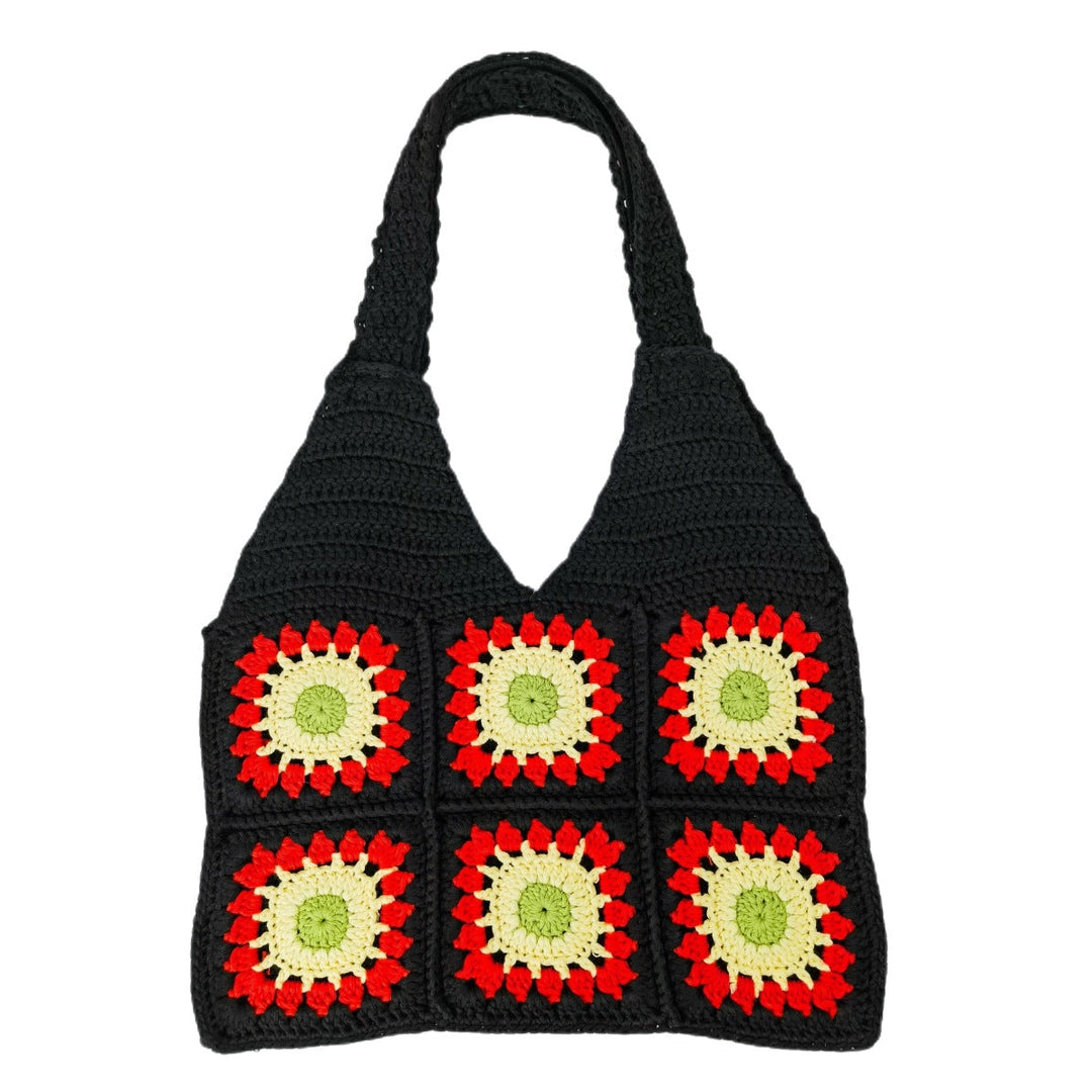 Crochet handbag with retro pattern Kalsten